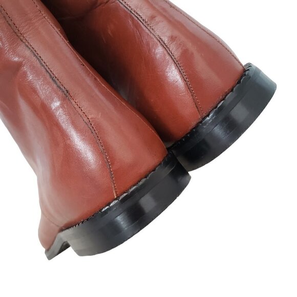 NEW Italian Hand Crafted Leather Lace Up High Top Dressy Chukka Boots - Picture 9 of 14